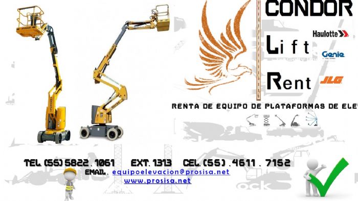 PLATAFORMAS ARTICULADAS DE ELEVACIÓN ELÉCTRICAS 
